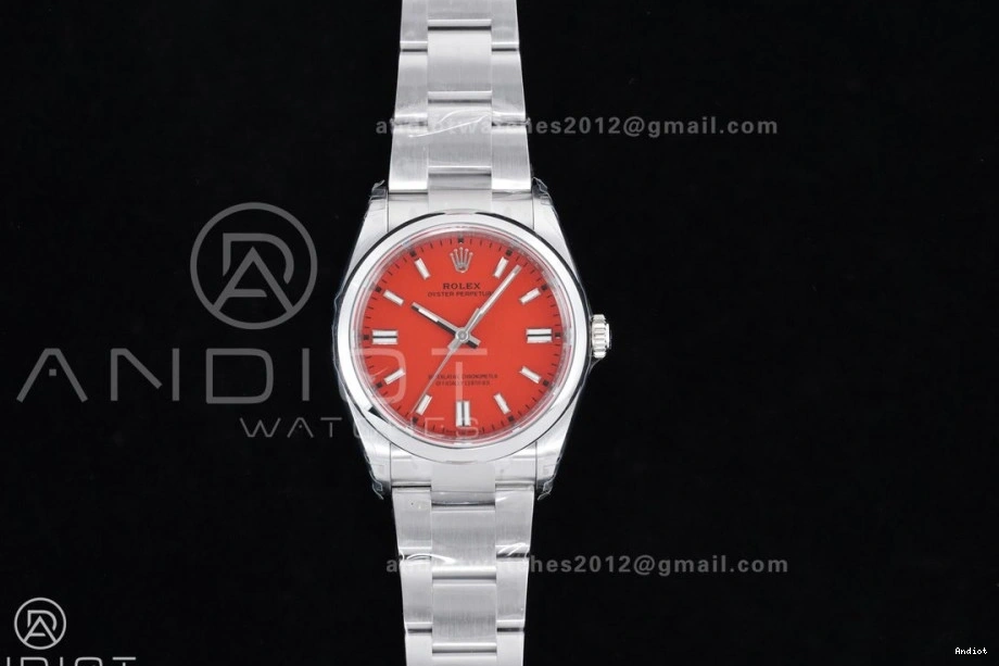 Dial Best Perpetual Oyster 126000 V2 36mm DD3230 Red 1:1 VSF 904L Edition Steel 0126
